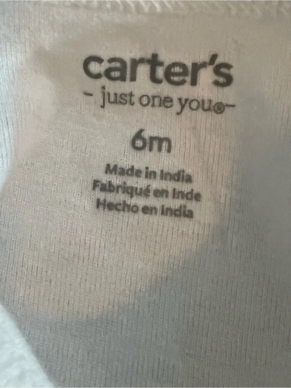 Carter's | White Long-Sleeve Bodysuit Embroidered Reindeer with Red Scarf Sz 6M